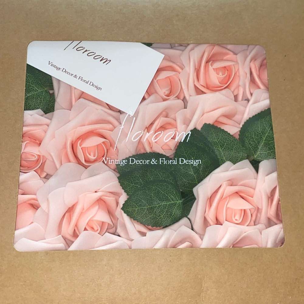 Artificial blush roses. Never used